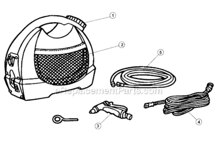 Part Location Diagram of 1ADW400000 Dirt Devil 20Ft Hose